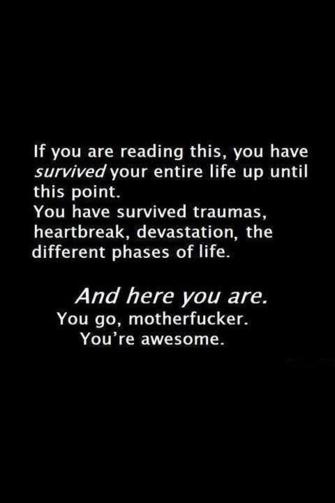 You're Awesome.