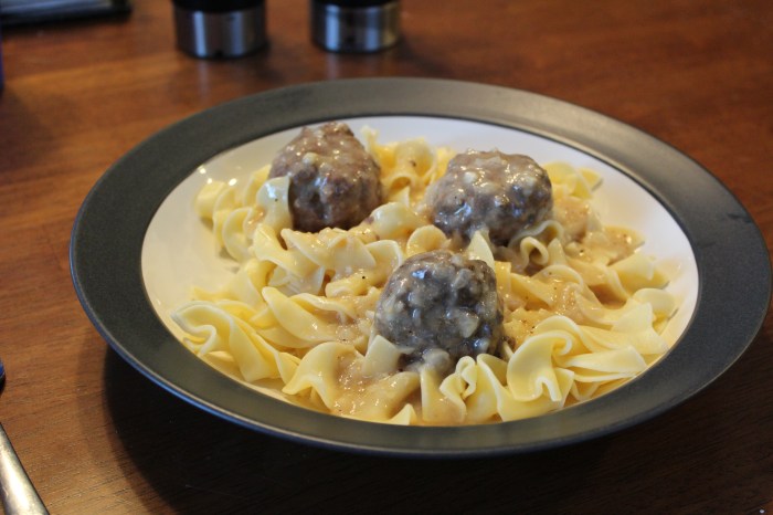 Meatball Stroganoff