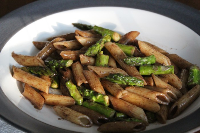 Penne with Roasted Asparagus and Balsamic Butter